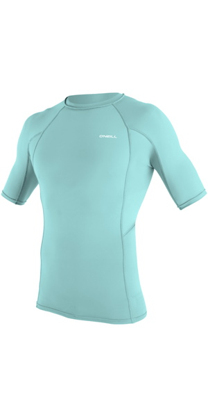 2026 O'Neill Mens Basic Skins Short Sleeve Rash Vest 5713 - Canal Blue